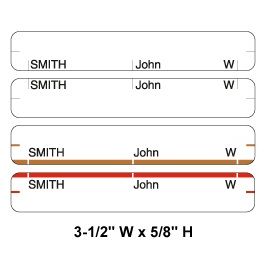 Striped Assorted Color Name Labels Color-Coded Name Label Color Coding ...