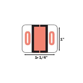 Integer Labels Color-coded Numeric Labels 1282 Series TAB Numeric Label End Tab Filing ...