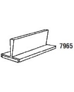 Plastic  magnetic divider for all steel 5-drawer files  6 L x 1-5 8 W x 1-5 8  H   6 per pack  Black Only