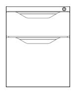 2  Spacer for mounting drawer units Dimension  15 W x 12 D x 2 H
