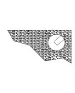 Cable Access Hole For Right Rear Corner  3  Diameter