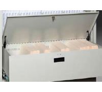 Filing Bin Drawer  Lock not included  specify type   Shown left  drawer with lid 