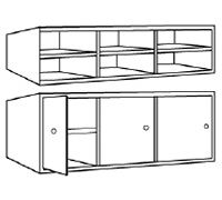 3 Compartment  with 6 shelves   Locking compartment secure senitive materials  mails and valuable items 