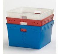 File Folder Rods for item  1579 Corrugated Tote  sold as pair  color grey 