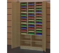 37-1 2 W Wooden Locking Storage Cabinet