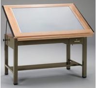 Ranger Steel 4-Post Light  Tables with Tool   Shallow Drawer