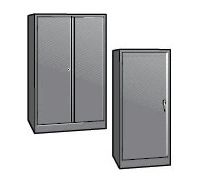 24  Deep Single Door Storage Cabinet  4 Adj  Shelves