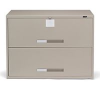 2-Drawer Security Cabinet with Hasp Lock