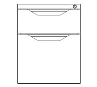 2  Spacer for mounting drawer units Dimension  15 W x 12 D x 2 H