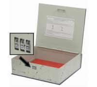 Concealed Key Lock Book Safe  RED 