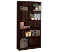 72 5  High bookcase with 1 fixed  3 adjustable shelves