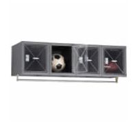 Wall-Mounted Clear View Steel Box Storage Lockers  Gym Storage Lockers