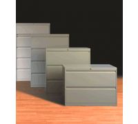 Lateral Filing Cabinets 800 Series with Fixed Receding Doors  2-Drawer Unit Lateral File   2  Fixed Drawer Fronts