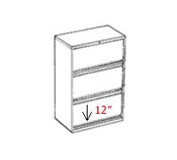 Elite 3-High Fixed Front File Drawers