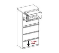 5-HIGH ELITE CABINET - 12  OPENING