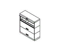 100 Series Stak-N-Lok    24  Wide Cabinets - 2 Opening  LFI  45   Inside clear height  letter and legal 10-3 8   binder 12-3 8   2 Openings Locking