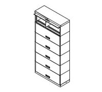 100 Series Stak-N-Lok    24  Wide Cabinets - 2 Opening  LFI  45   Inside clear height  letter and legal 10-3 8   binder 12-3 8   2 Openings Locking