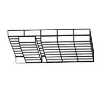 5 By 4 - 36  Wide 100 Series Stak-N-Lok BiSlider Mobile Filing Systems 6 Opening Depth