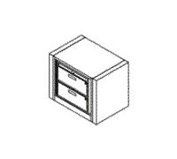 2-Opening Preconfigured Filing Cabinet With Drawers - Ez2 Rotary Action File  Starter 2-Opening  non-locking 