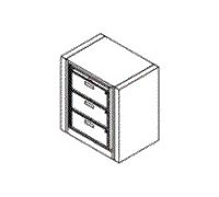 3-Opening Preconfigured Filing Cabinet With Drawers - Ez2 Rotary Action File  Starter 3-Opening  non-locking 