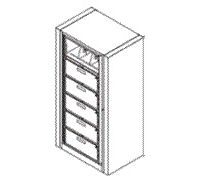 6-Opening Preconfigured Filing Cabinet With Drawers - Ez2 Rotary Action File  Starter 6-Opening  non-locking 