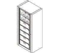 7-Opening Preconfigured Filing Cabinet With Drawers - Ez2 Rotary Action File  Starter 7-Opening  non-locking 