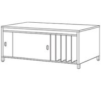 Fits 30  and 36  deep by 36  high base cabinets  Table Shelf Storage Divider