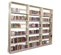 DOUBLE ENTRY ADDER - UNSLOTTED SHELVES  7 Shelves  6 Openings  76-1 4  High