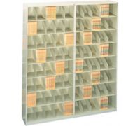 8 High Letter Depth  Fixed Dividers   ThinStak Shelving Assembled