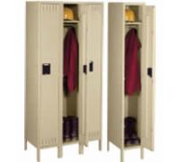 UNASSEMBLED Single-Tier Steel Locker With Legs