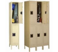ASSEMBLED Double-Tier Storage Locker With Legs