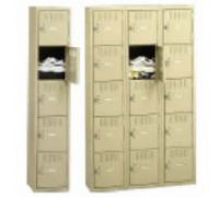 UNASSEMBLED 5-Tier High Box Steel Lockers - NO Legs