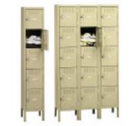 ASSEMBLED 5-High Box Steel Lockers With Legs