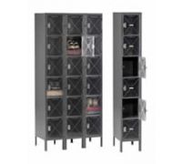 C-Thru Six-Tier High Box Storage Lockers With Legs
