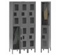 C-Thru Double-Tier Steel Lockers With Legs