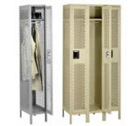 Ventilated Single-Tier Steel Storage Lockers With Legs