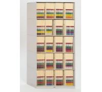 36  Wide Components X-Ray Files Depth Slant Tier Stackable Shelving
