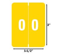 Numeric  5 - Brown  500 Roll  Smead XLCC Labels