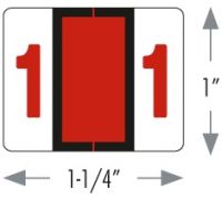 Numeric  1  Red  500 labels per roll  3700 Series 