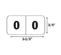 Numeric Labels 0 500/Roll 4500 labels series