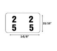 Batch Label  00   500 labels per roll  Double-Digit