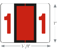Numeric  9  Brown  500 Roll  4100 Labels Series 