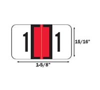 Numeric Labels  6   White  500 Roll  0300 Series
