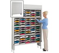 Extra Depth 60  Wide Security Sorter w  Leg Riser 80 Pockets  17 D