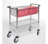 EMC Mobile Wire Cart With Two Baskets