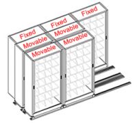 3 2 2 Kwik-Track System  36 W File Harbor Cabinets