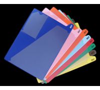 Slash pocket with charge out slip pocket at bottom - Letter Size Small Bottom Tab End-Tab Vinyl Outguides  9 H x 13-1 4 W 