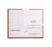 I V P   Peach  162 - Category Insert Jackets  System I  Open End  Carton of 250 