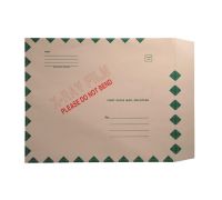 11pt Manila  15  x 18   Green Diamond Border  RED X-Ray Imprint  Peel and Seal X-Ray Film Mailers  Carton of 50 