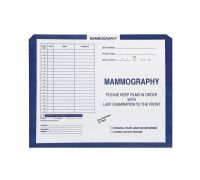 Mammography  Dark Blue  287 - Category Insert File Jackets  System I  Open Top  Carton of 500 